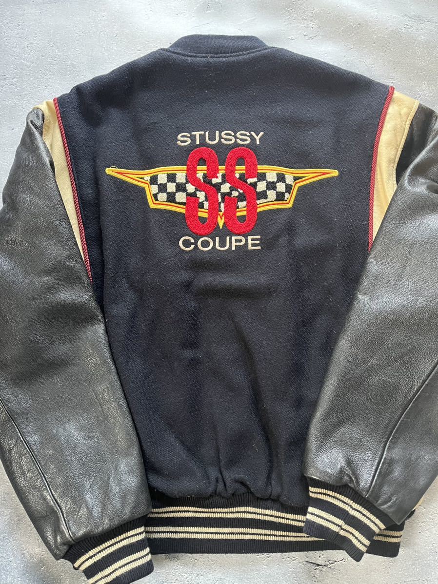 Yahoo!オークション - old stussy 90s ss coupe スタジャン Yahoo!オークション - old stussy 90s ss coupe スタジャン