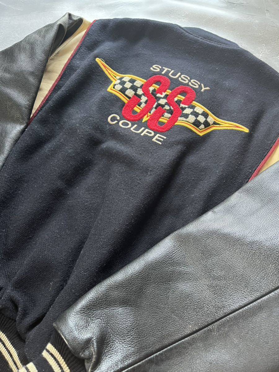 Yahoo!オークション - old stussy 90s ss coupe スタジャン Yahoo!オークション - old stussy 90s ss coupe スタジャン