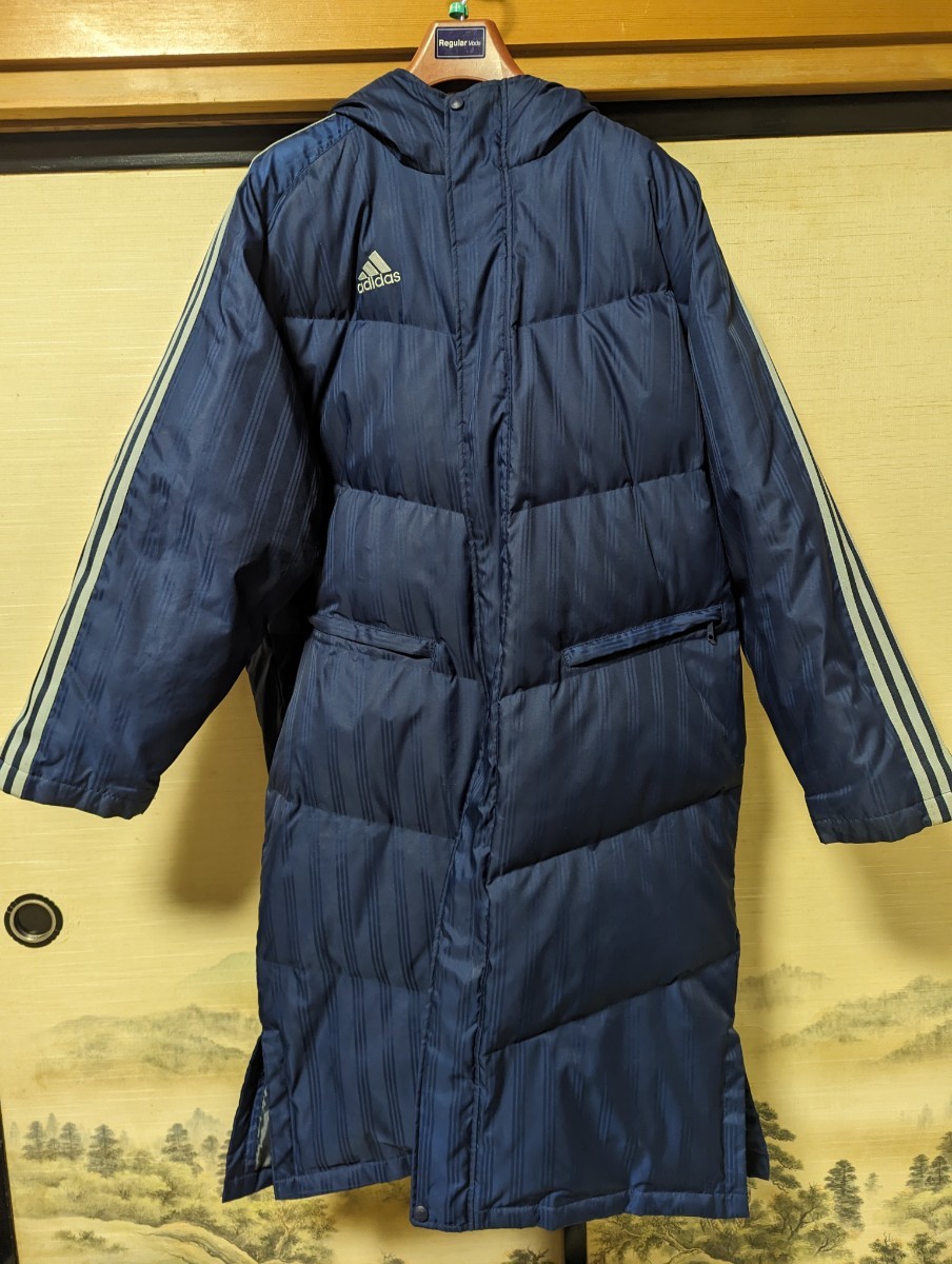 アディダス adidas ベンチコート サイズO 中古品_画像1