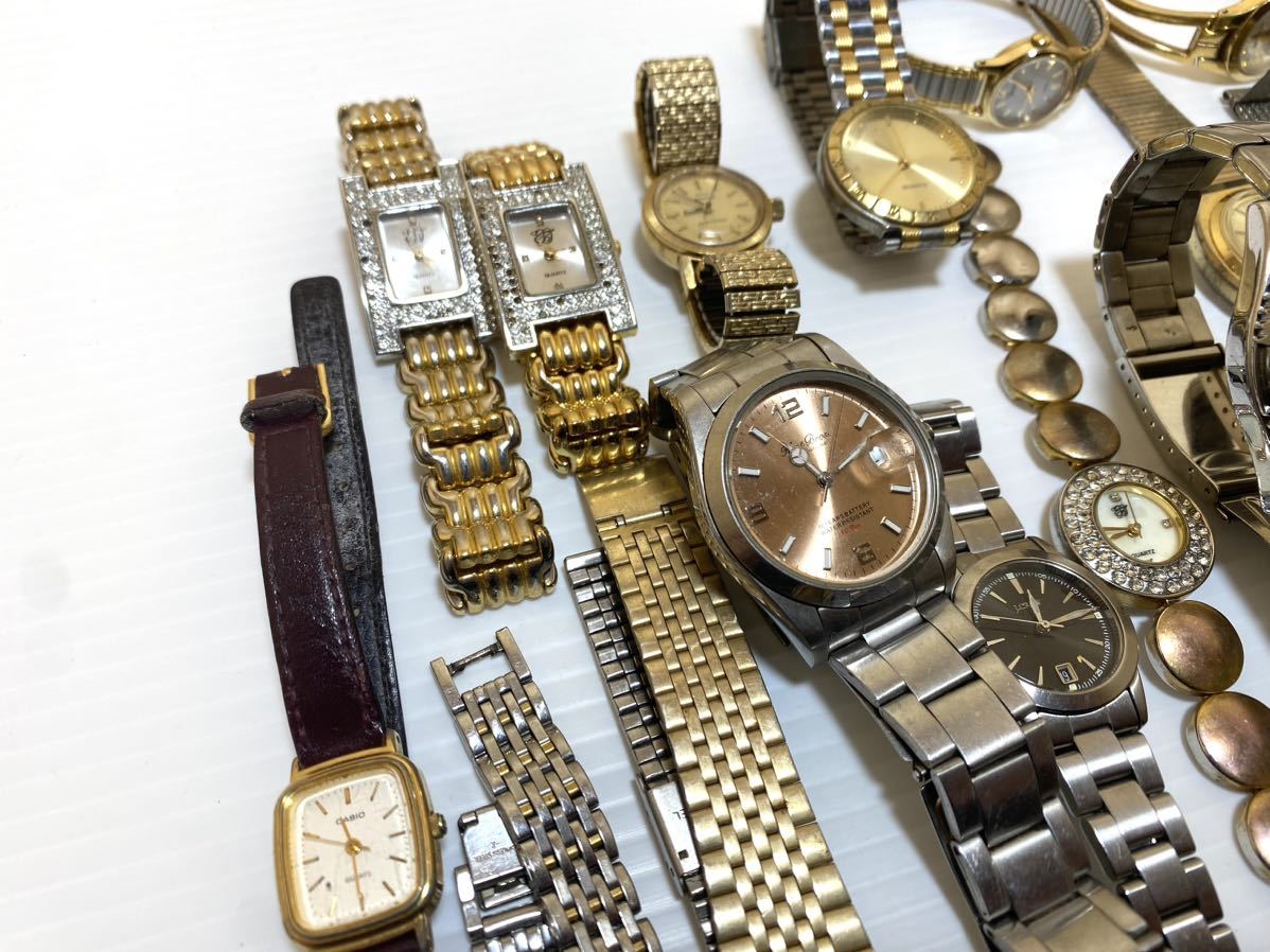腕時計 SEIKO CITIZEN CASIO 大量 KENZO YSL timex RICOH ジャンク 40本以上 セイコー シチズン カシオ 2.2kg 1円_画像8