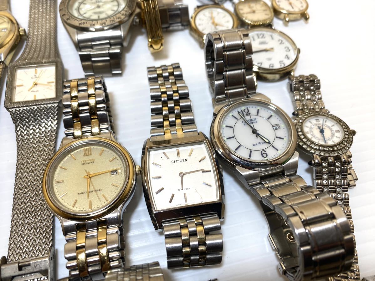 腕時計 SEIKO CITIZEN CASIO 大量 KENZO YSL timex RICOH ジャンク 40本以上 セイコー シチズン カシオ 2.2kg 1円_画像5