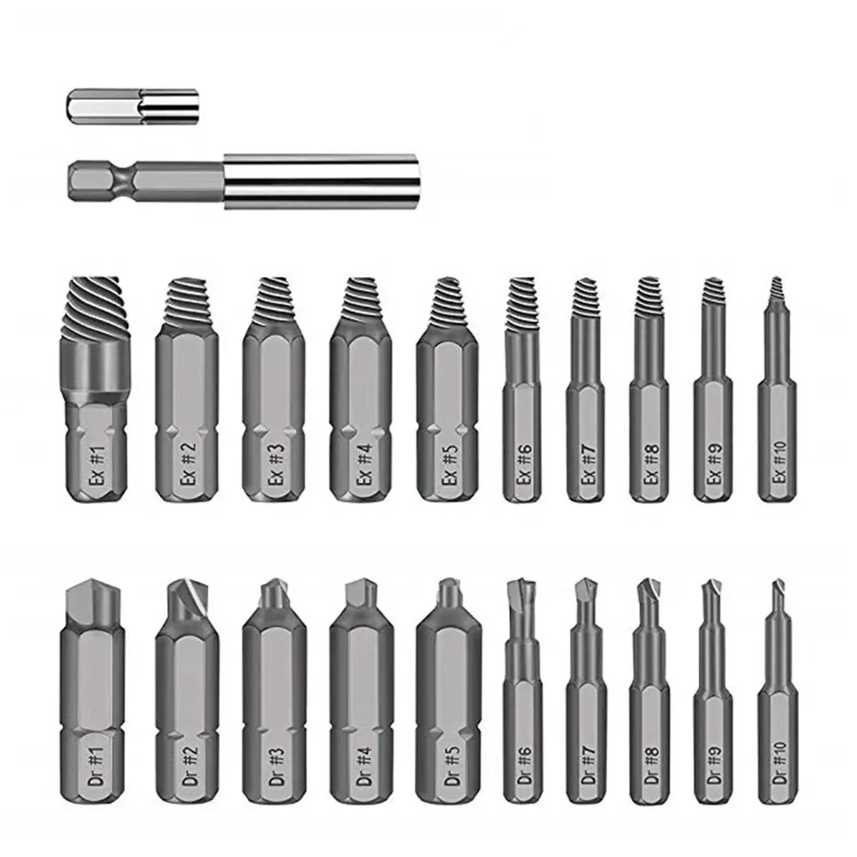 (A) screw remove bit hex bolt pulling out ... becoming useless . broken screw remove tool extract tractor impact drill driver 