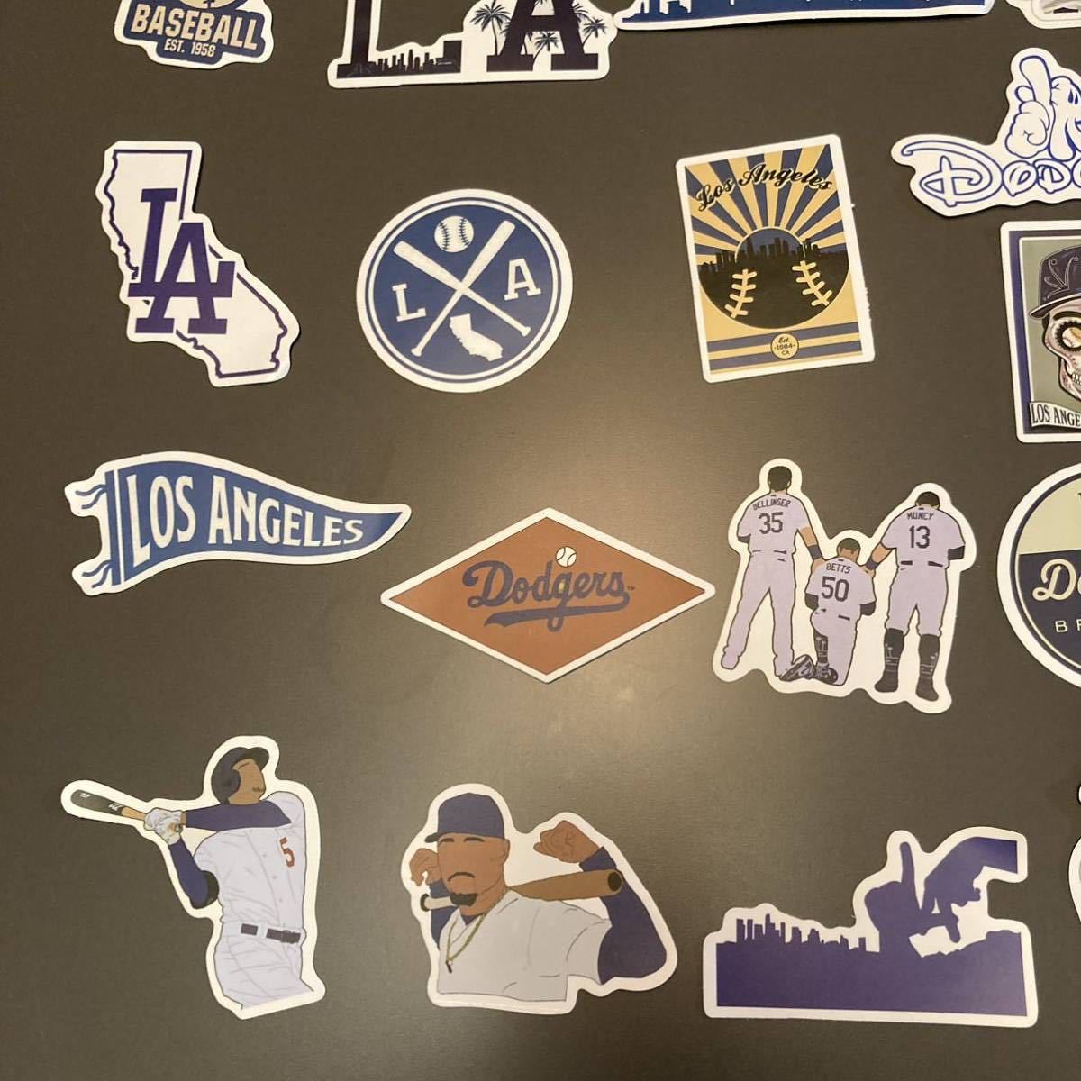 【50枚】MLB ロサンゼルスドジャース ステッカーセット ロゴ 応援 レア Los Angeles Dodgers_画像8