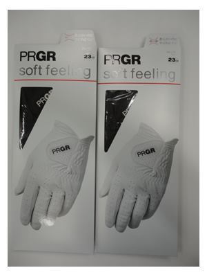 ■PRGR Soft Feeling GLOVE プロギア ソフトフィーリング メンズグローブ x 2枚【23cm/BK】『柔らかいのにやぶれにくい』PG-119_画像1