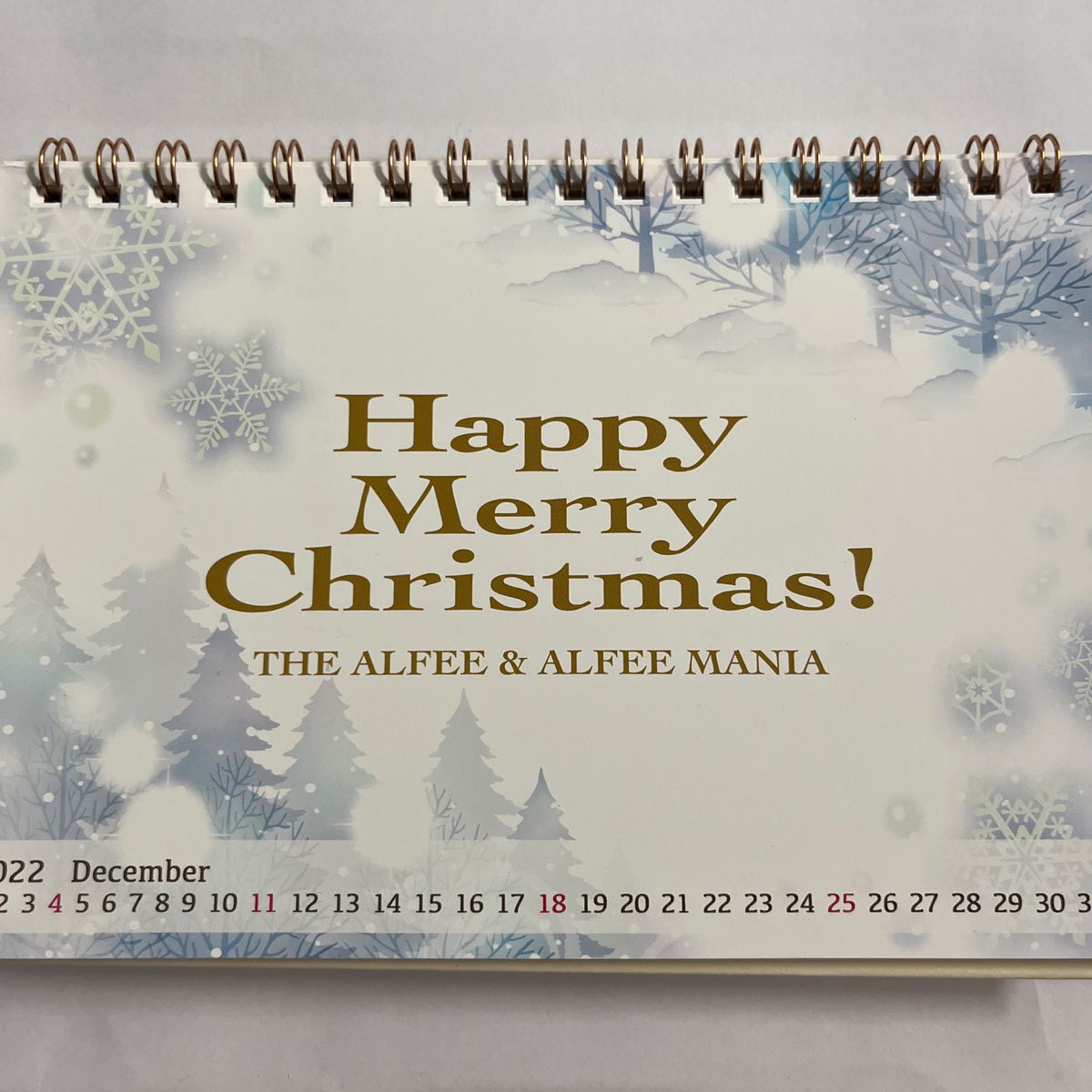 卓上カレンダー THE ALFEE ファンクラブ　グッズ　2023