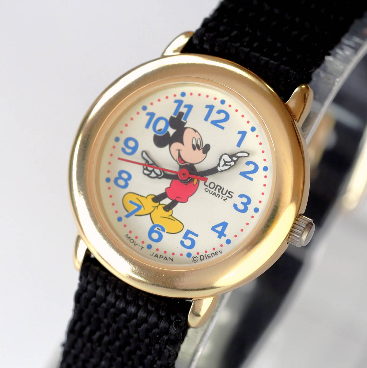  прекрасный товар батарейка новый товар SEIKO 2 шт. комплект Mickey Mouse Seiko роллер s Disney наручные часы LORUS MIckey Mouse рабочее состояние подтверждено Disney золотой цвет редкий 