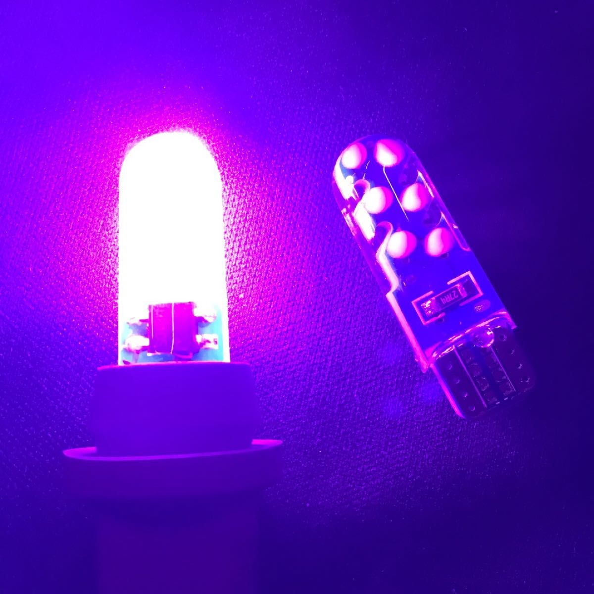 ピンク COB球 面発光 LEDバルブ T10 ポジション ウエッジ球 爆光 耐熱性 耐久性 明るい 美彩 COB スモール