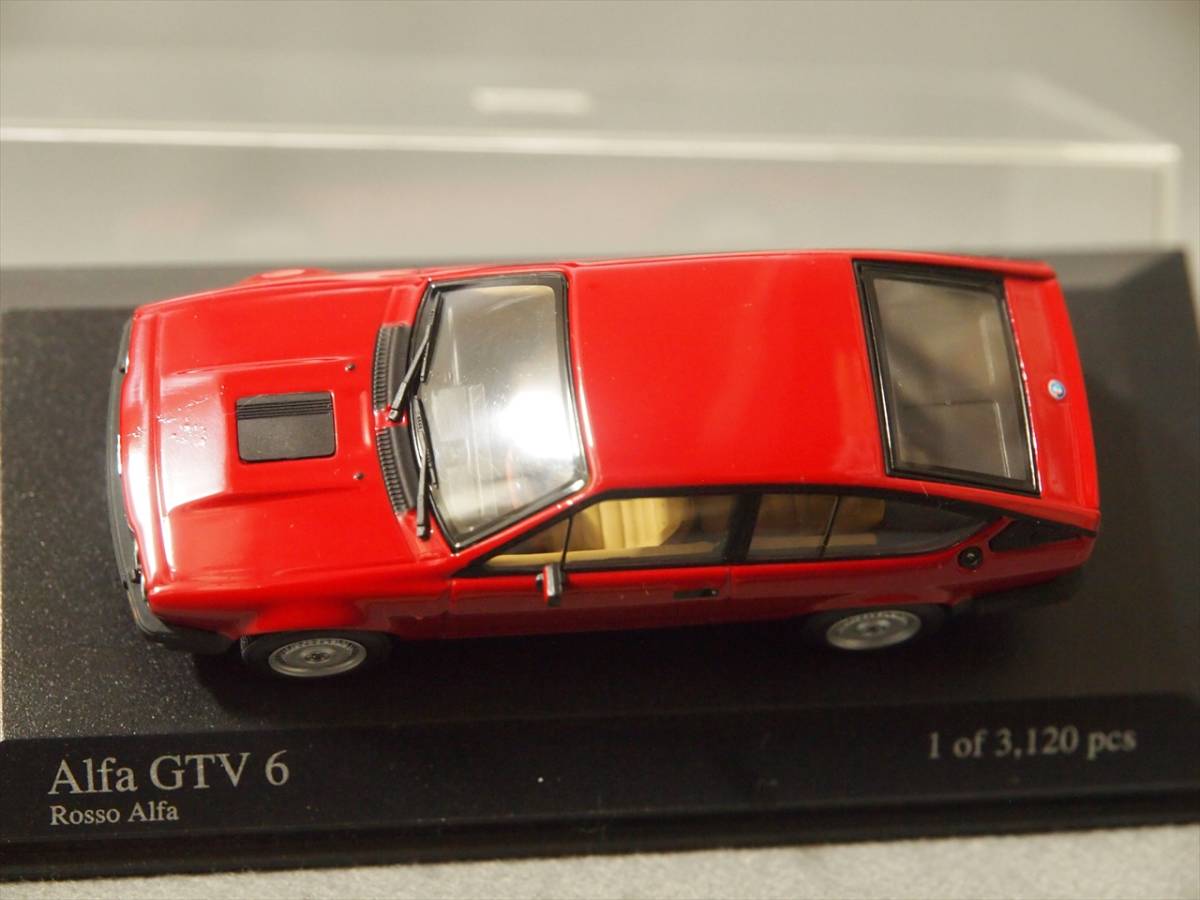 アルファロメオ GTV6 (アルフェッタ GTV) 1983年 Rosso Alfa Minichamps 1/43 400 120140 【箱傷み】の画像7