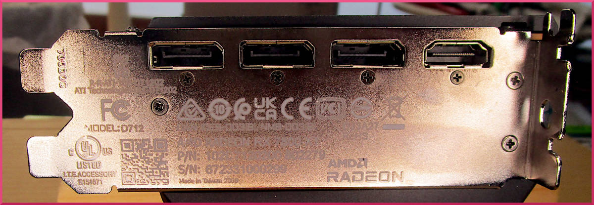 SAPPHIRE AMD Radeon RX 7800 XT GAMING 16GB GDDR6_画像3