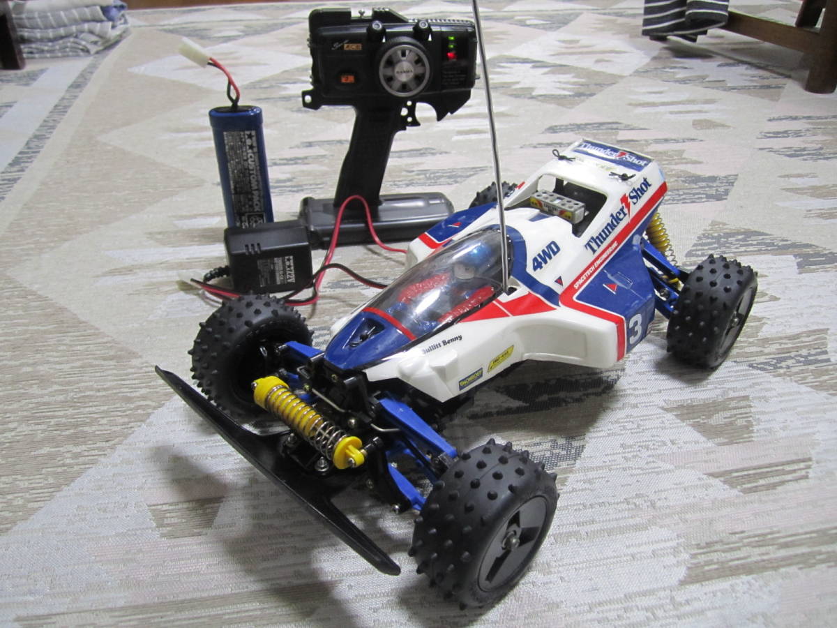 1/10 すぐ遊べる全部セット サンダーショット 4WD TAMIYA EP R/C Thunder Shot high performance radio-controlled car タミヤ ホビーRCの画像1