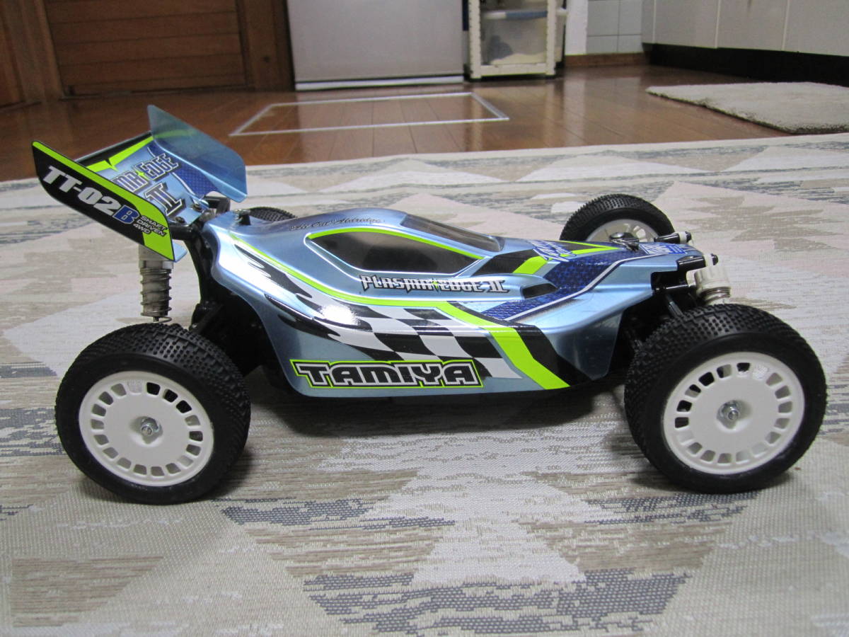 タミヤ ラジコン プラズマエッジ2 改 TT-02B すぐ遊べる全部セット 1/10 4WD R/C buggy Plasma Edge II TAMIYA EP R/C カスタム 大人気商品_サイド