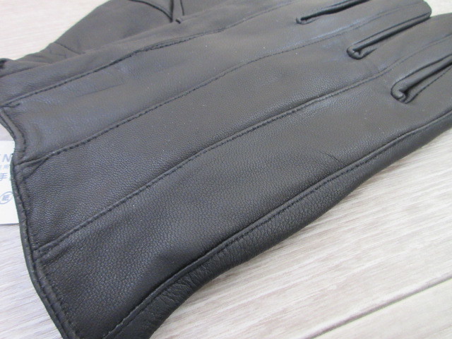  unused goods original leather glove ram leather black L 9345
