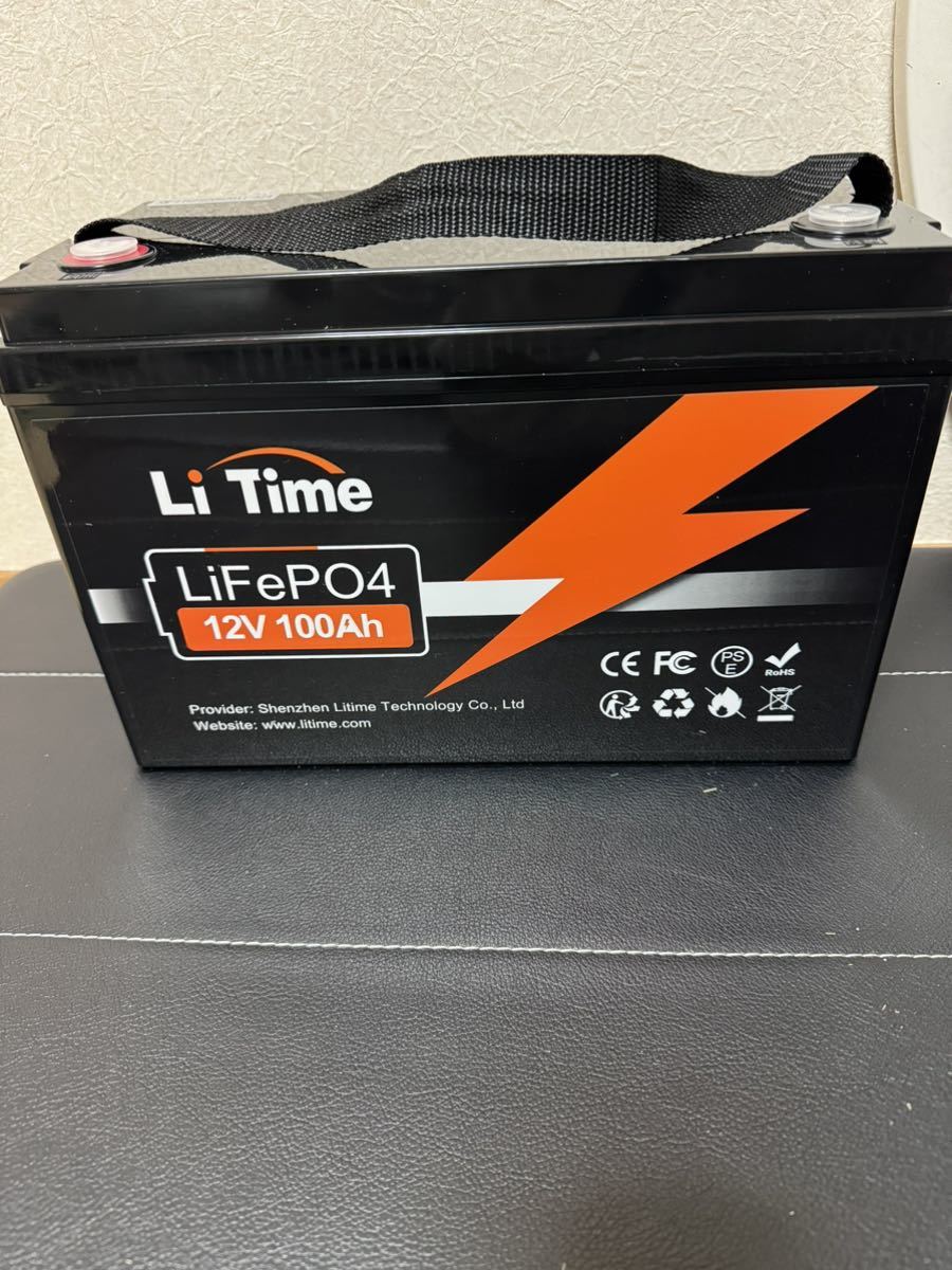 LiTime12V 100AhLiFePO4リン酸鉄リチウムイオンバッテリ 車中泊_画像1