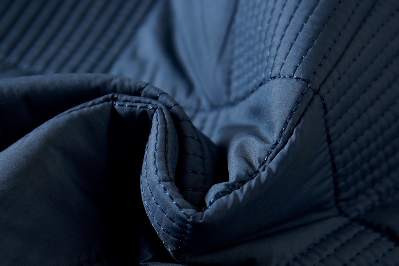 ダウンコットン テーラードジャケット■DCKMANY新品 メンズ 中綿 スーツジャケット 秋冬 軽量 紳士 ジャケット アウター ブルー A6902-L_画像10