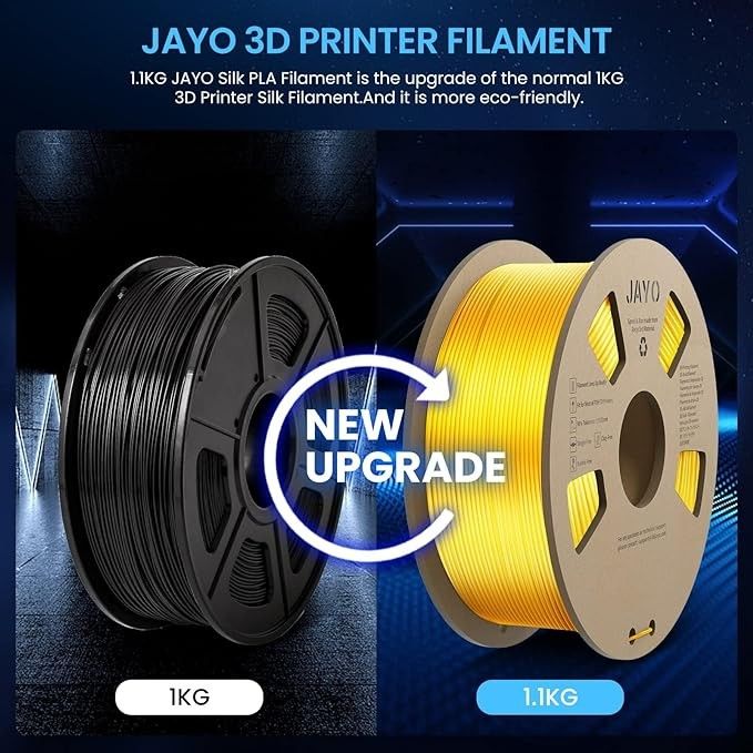 現品限り!JAYO 3Dプリンターシルクフィラメント 1.1KG シルク PLA フィラメント 1.75mm ベージュ