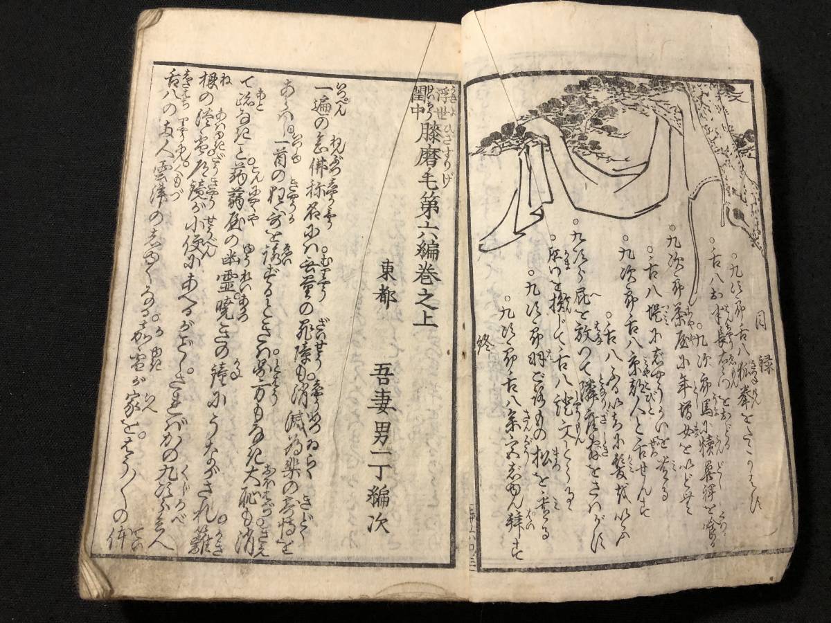 2581東海道中膝栗毛パロディ春画 絵入 6編7編□閨中膝磨毛□春本 2581東海道中膝栗毛パロディ春画 絵入 6編7編□閨中膝磨毛□春本