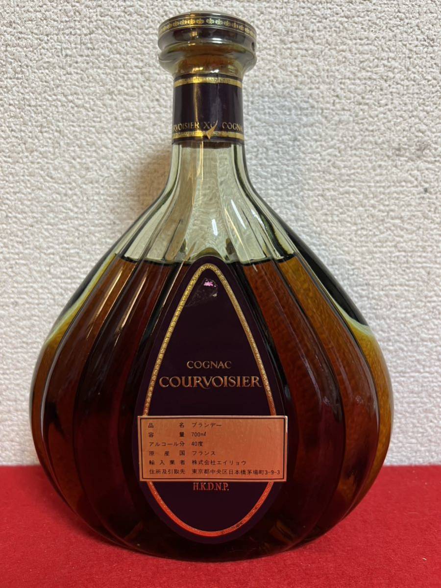 JP870＊古酒 未開栓品 XO COURVOISIER COGNAC クルボアジェ ブランデー 700ml 40%＊_画像4