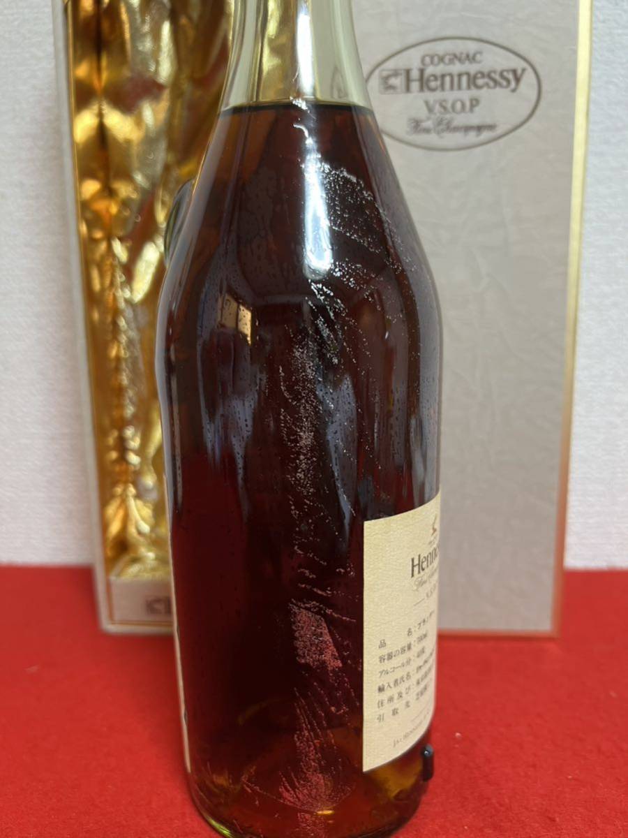 JP878＊古酒 未開栓品 Hennessy ヘネシー FineChampagne VSOP ブランデー 700ml 40%＊_画像7