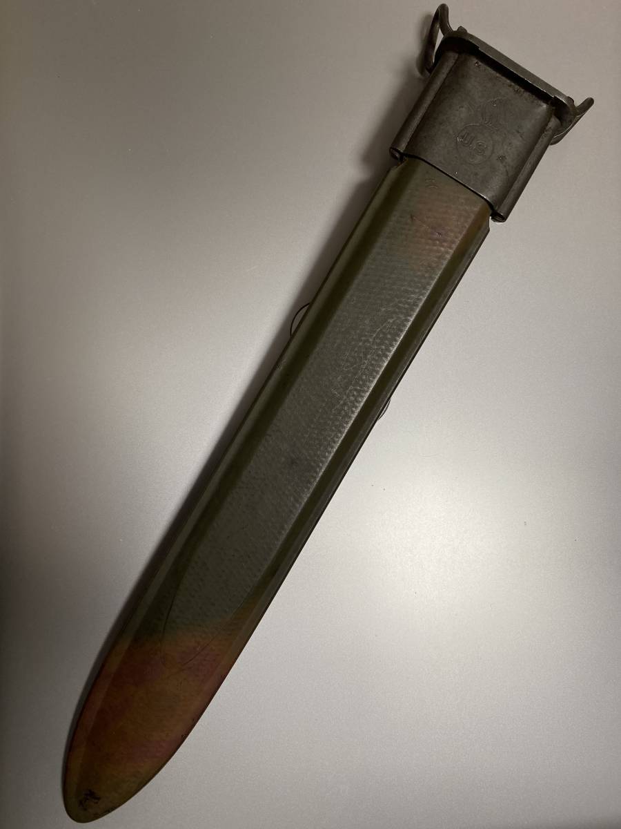 M1ライフルM1903 銃剣鞘BAYONET SHEATH ガーランド_経年による変色があります。