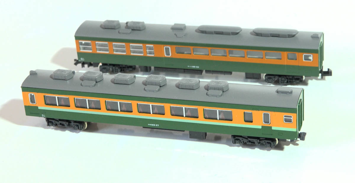 【F3JV47】KATO「サロ165」「サハシ165」計2両 ケースなし 165系急行形電車 中古Nゲージ ジャンク_画像1