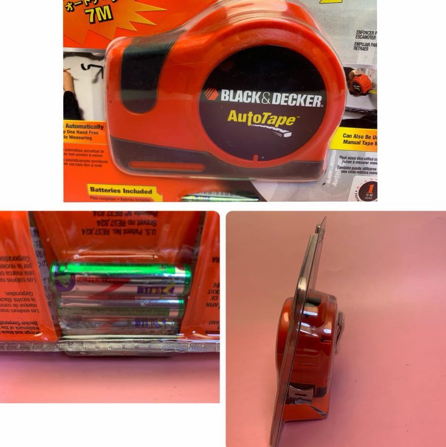 Black&Decker ブラック＆デッカー AUTO Tape コンベックス 電動メジャー スケール Steel Tape ブリスタ未開封品 美品 60サイズ発送_画像6