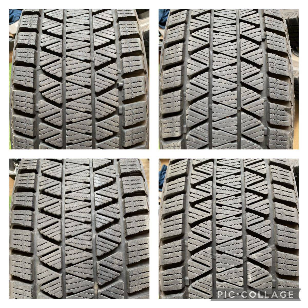 美品　225/65R17 102Q BRIDGESTONE BLIZZAK DM-V3 スタッドレス 4本　17x7J ET 48 PCD 114.3 5H ヴァンガード ハリアー、RAV4等_画像9