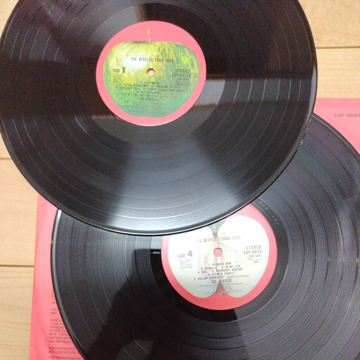 The BEATLES LPレコード LP 1962-1966 赤 レッド 2枚組 東芝音楽工業 レコード_画像7