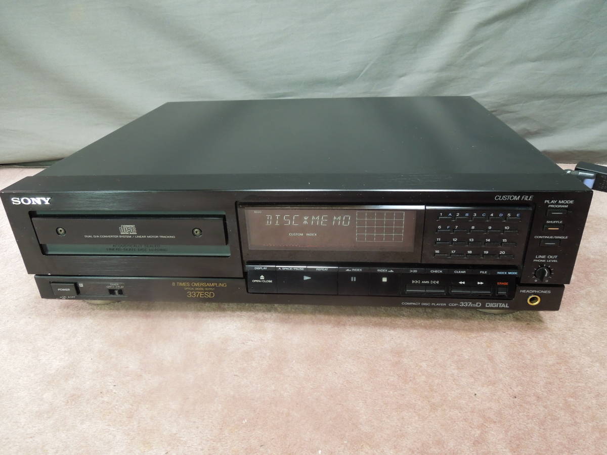 ソニー/ SONY CDP-337ESD CDプレーヤー／ 再生動作良好 良音 _画像1