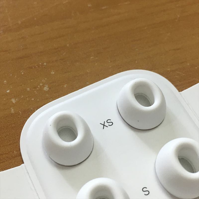 新品 Apple純正 AirPods Pro第2世代付属 イヤーチップ XS+S+Lサイズ 左右 セット イヤーピース_画像2