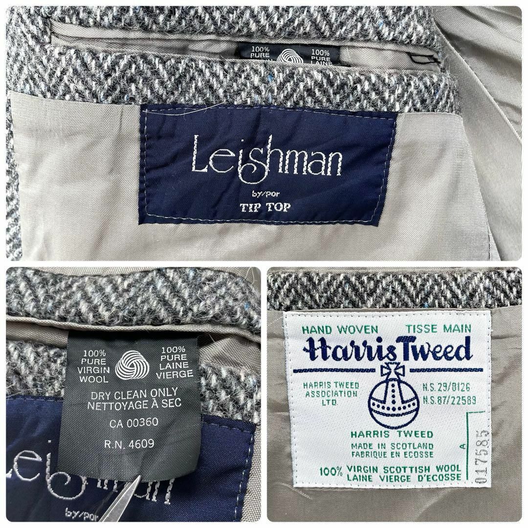 大きめ ハリスツイード Leishman ヘリンボーン エルボーパッチ 大きめ ハリスツイード Leishman ヘリンボーン エルボーパッチ
