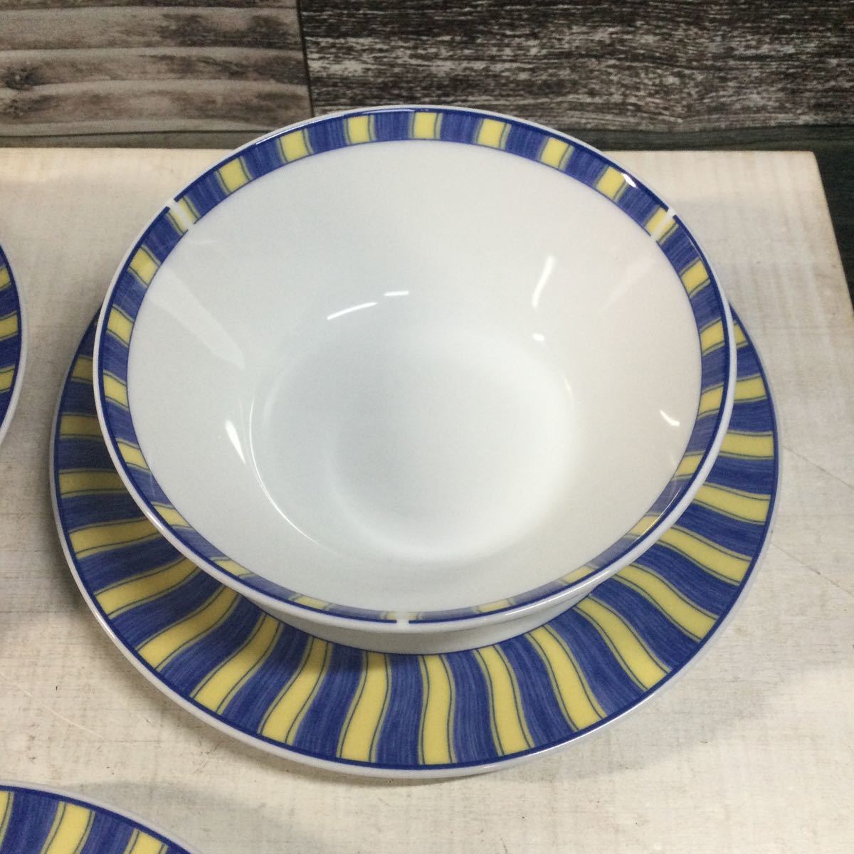 Noritake SUMMER WAVRS IMPROMPTU サマーウェイブ ノリタケ 洋食器 5客セット USED品_画像4