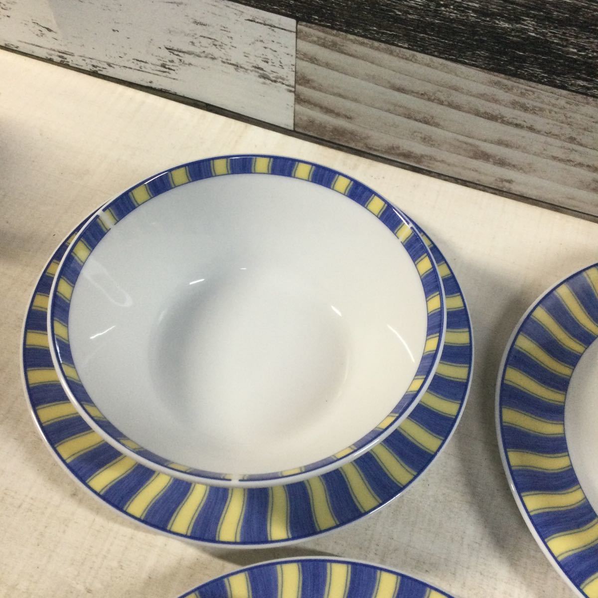 Noritake SUMMER WAVRS IMPROMPTU サマーウェイブ ノリタケ 洋食器 5客セット USED品_画像6