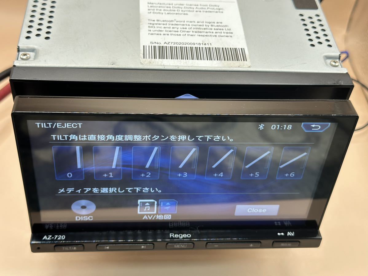 Regeo レジオ AZ-720 SDナビ 地デジ Bluetooth -美品ナビ-S/No. AZ720202009181411_画像7