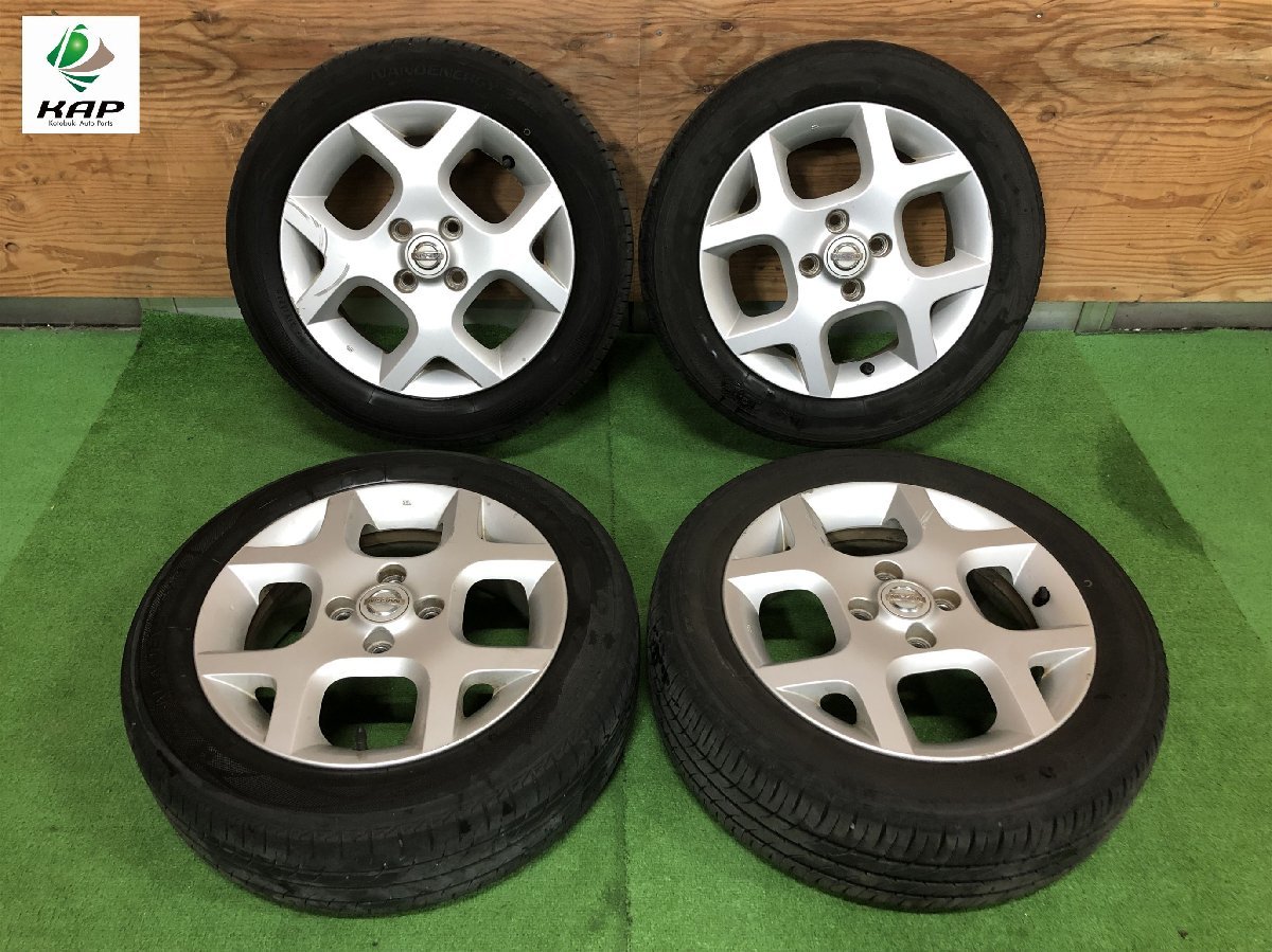 日産純正 15×5.5J ホイール ＆ タイヤ TOYO 175/60R15 4本セット ～ キューブ 他 ～ 【個人宅配送不可】の画像1