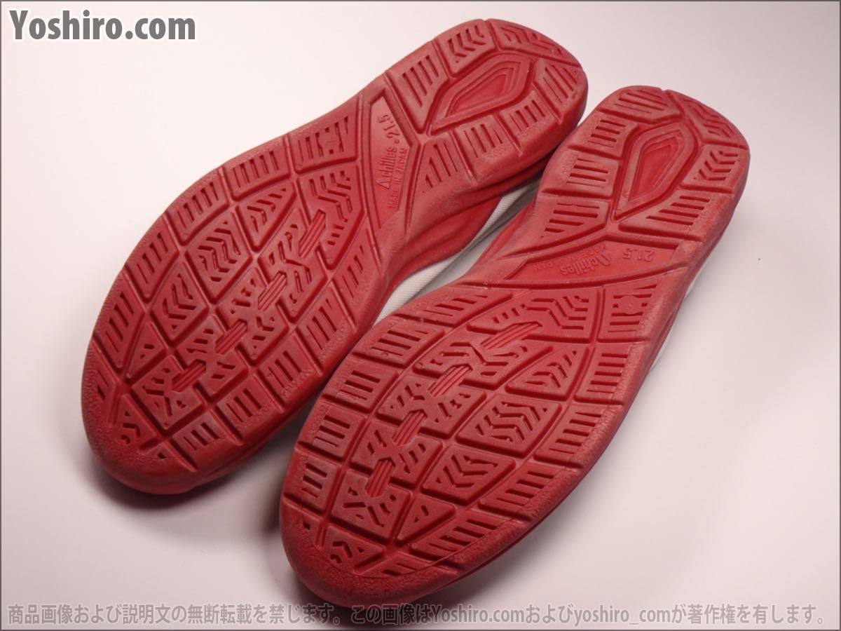  труба KS103* б/у /21.5cm EE(2E)* Achilles Achilles.... плюс 100 сменная обувь сверху обувь . внутри надеть обувь белый + красный низ * ткань / сделано в Японии / девочка 