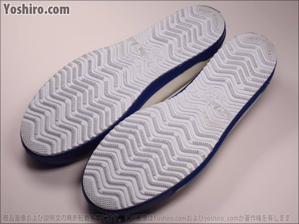  труба KS099* б/у /23cm EE(2E)* Achilles Achilles сменная обувь сверху обувь . внутри надеть обувь белый + синий + белый низ * ткань / сделано в Японии / девочка 