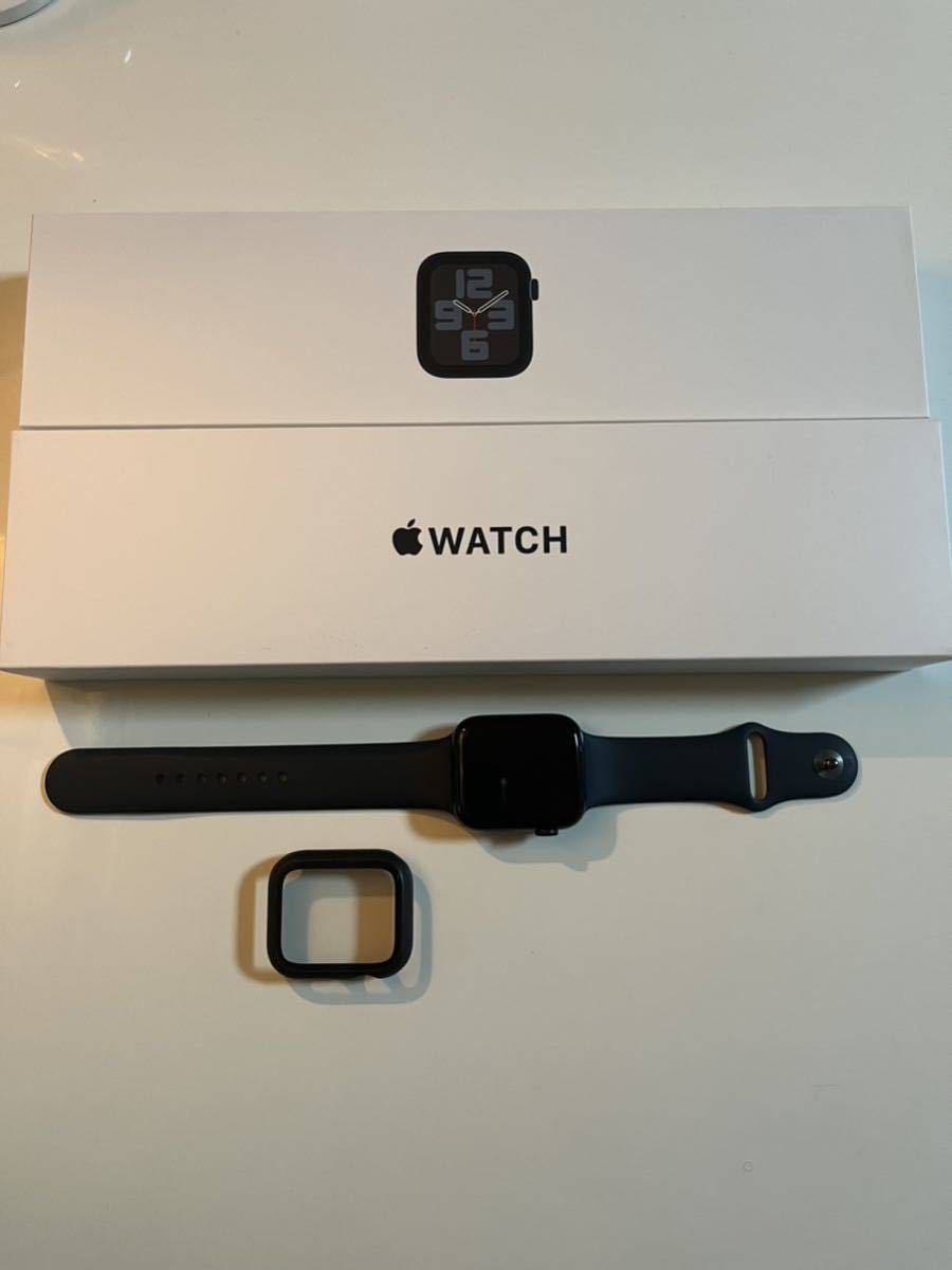 Apple Watch SE 第2世代 GPS+Cellularモデル 44mm MNPY3J/A ミッドナイトスポーツバンド_画像1
