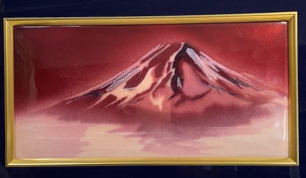 [. work ] author un- details [ the 7 treasures red Fuji ] Mt Fuji picture luck with money interior antique amount go in frame y09638500