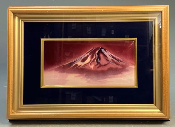 [. work ] author un- details [ the 7 treasures red Fuji ] Mt Fuji picture luck with money interior antique amount go in frame y09638500