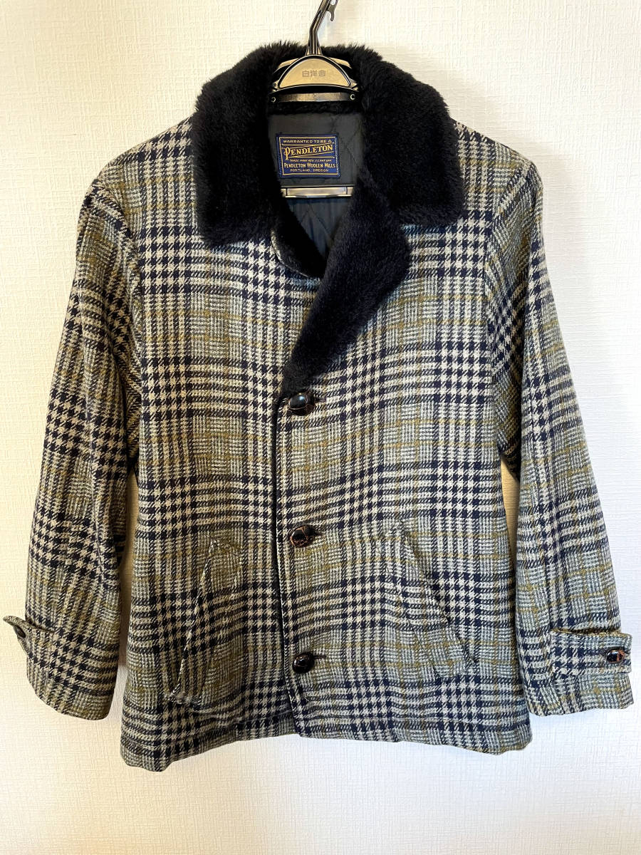 【希少 一点物】PENDLETON ペンドルトン コート ウール カスタム ◆サイズM〜L ギャングコート