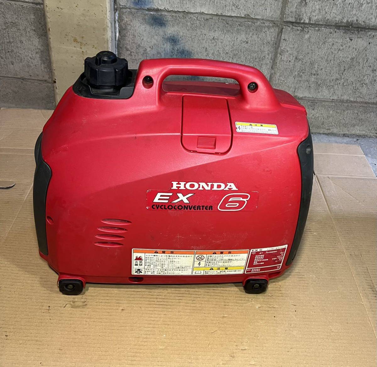 P0119-1 HONDA ホンダ ガソリン発電機EX 6 100V 直流 12V 6A 始動 発電確認_画像3