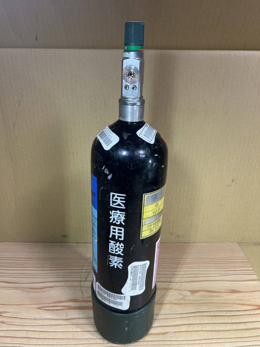 P0115-2 酸素ボンベ 医療用 空き 未確認 現状品_画像5