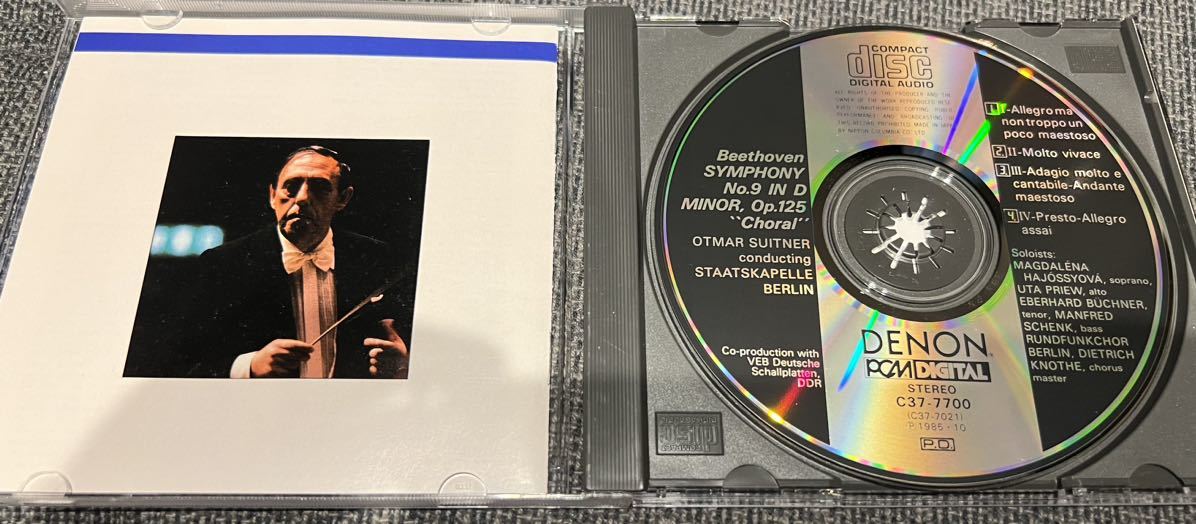 【送料無料】スウィトナー/シュターツカペレベルリン　ベートーヴェン　交響曲第9番　DENONレーベル　国内盤CD 中古品