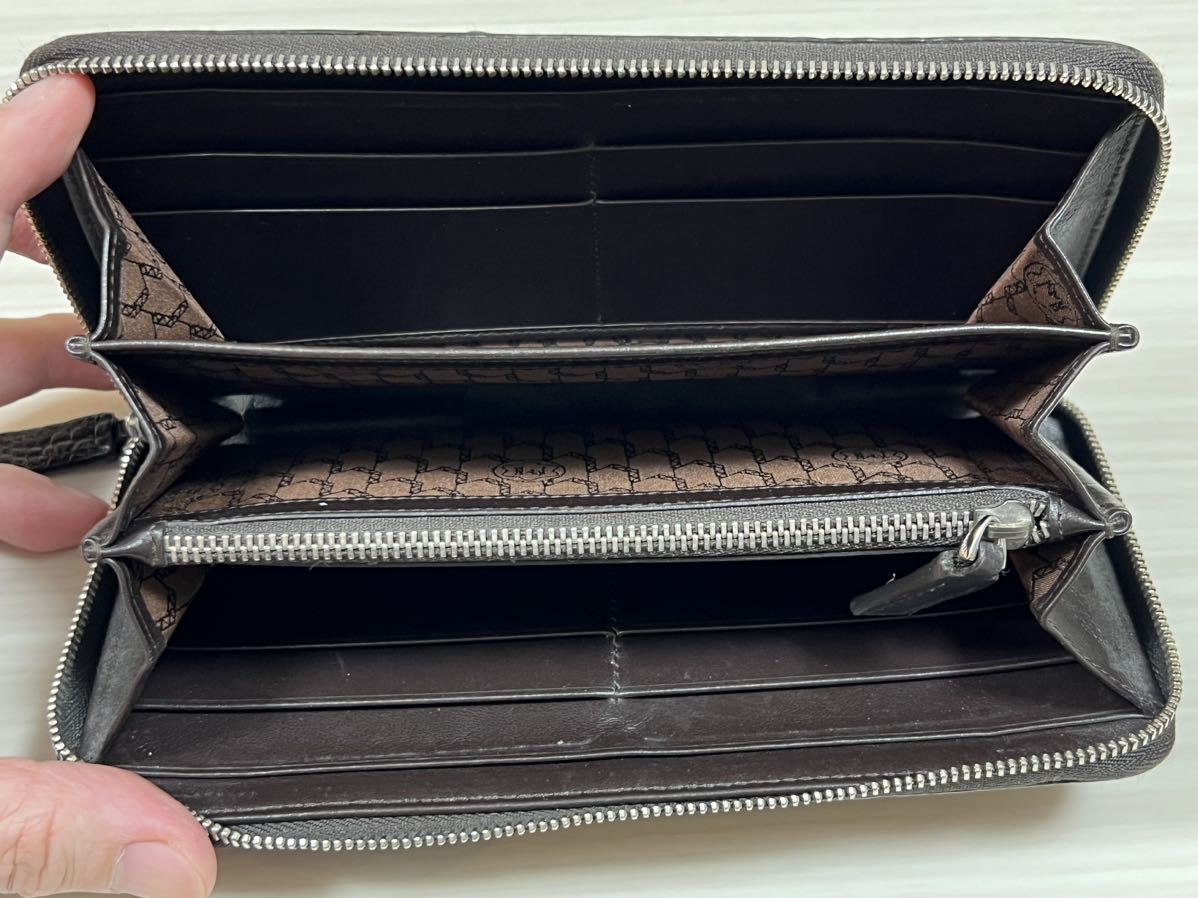 モンブラン 長財布 クロコ型押し MONTBLANC ラウンドファスナー モンブラン 長財布 クロコ型押し MONTBLANC ラウンドファスナー
