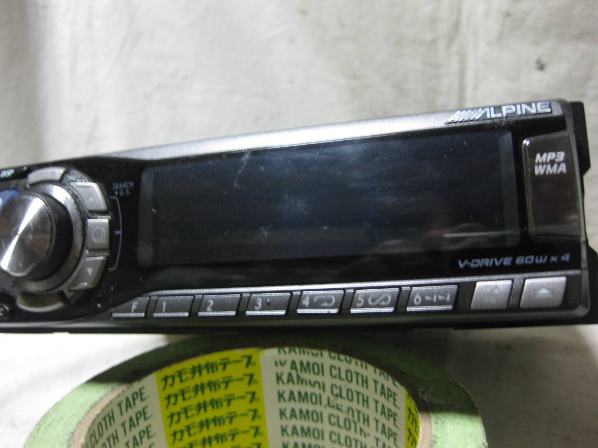 M-4477　ALPINE　アルパイン　CDA-9835　MP3　1Dサイズ　CDデッキ　故障品_画像2