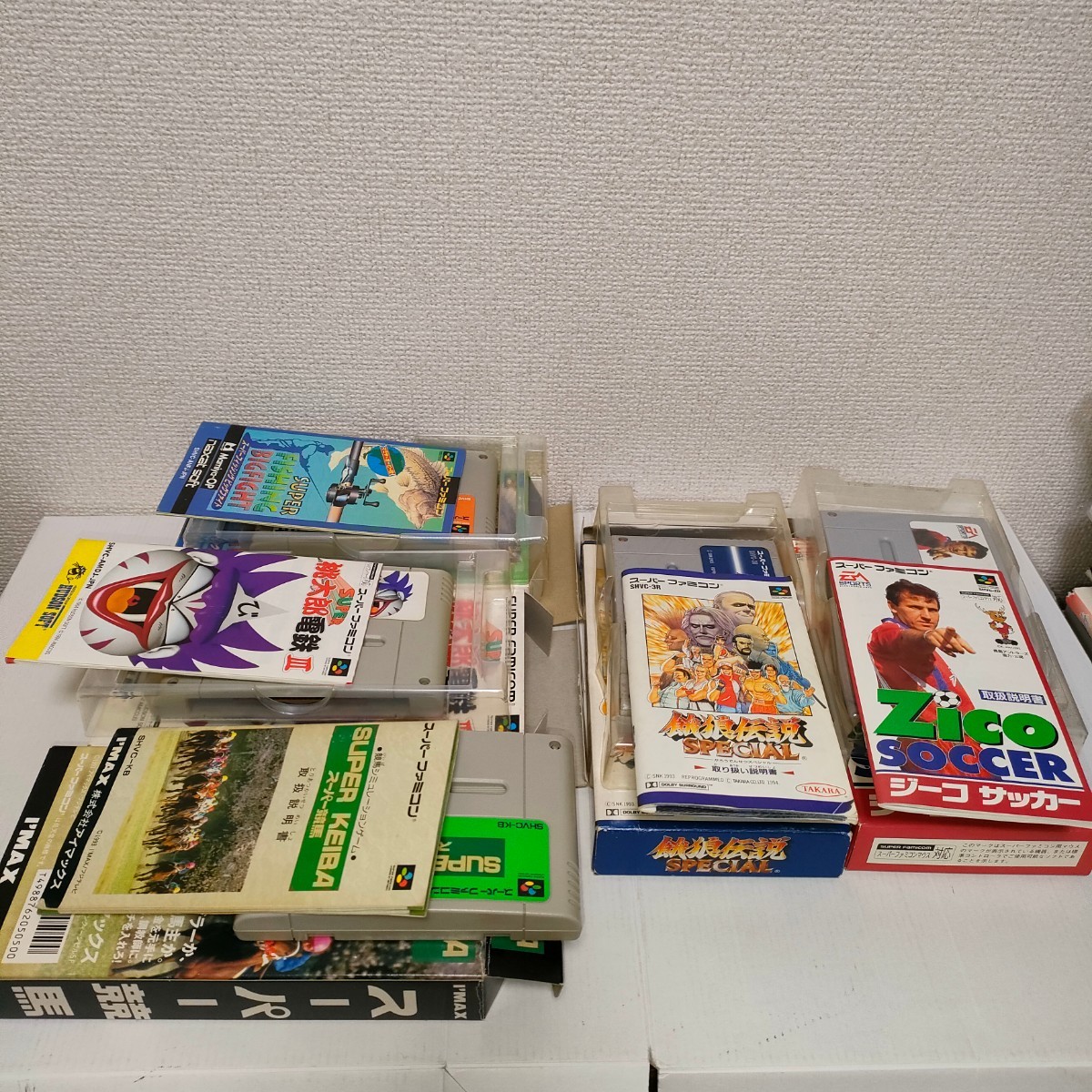 14 pcs set Fatal Fury special Dragon Quest Ⅵ Seiken Densetsu 2ji-ko Super Famicom set sale Junk large amount box instructions 