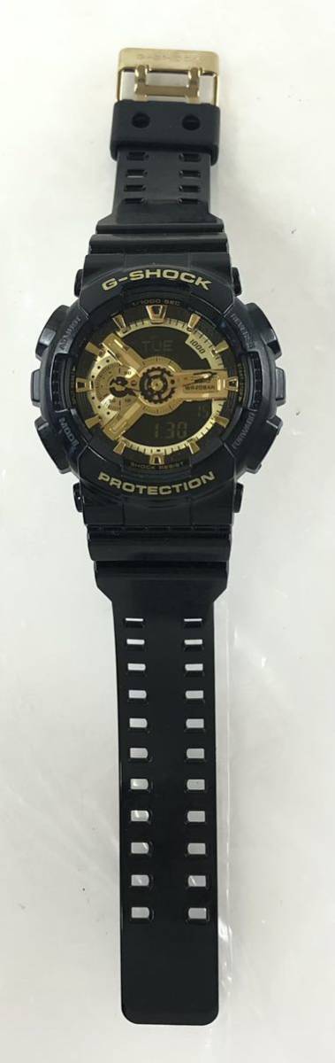 【SM792】稼動品 CASIO カシオ G-SHOCK Gショック GA-110GB 5146 ブラックゴールド系 デジタル時計 メンズ 腕時計 防水φ64.5〜φ39.2_画像6