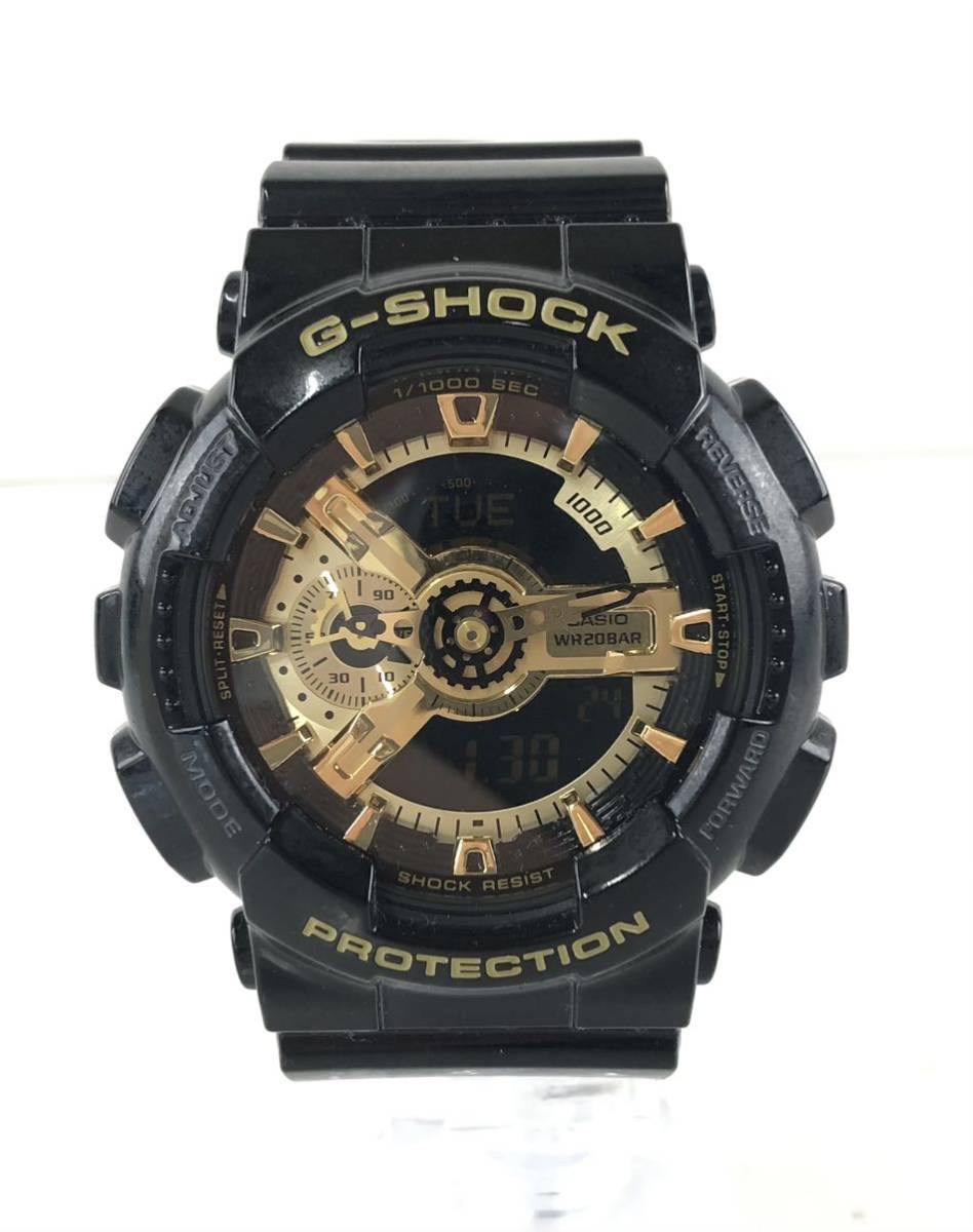 【SM792】稼動品 CASIO カシオ G-SHOCK Gショック GA-110GB 5146 ブラックゴールド系 デジタル時計 メンズ 腕時計 防水φ64.5〜φ39.2_画像1