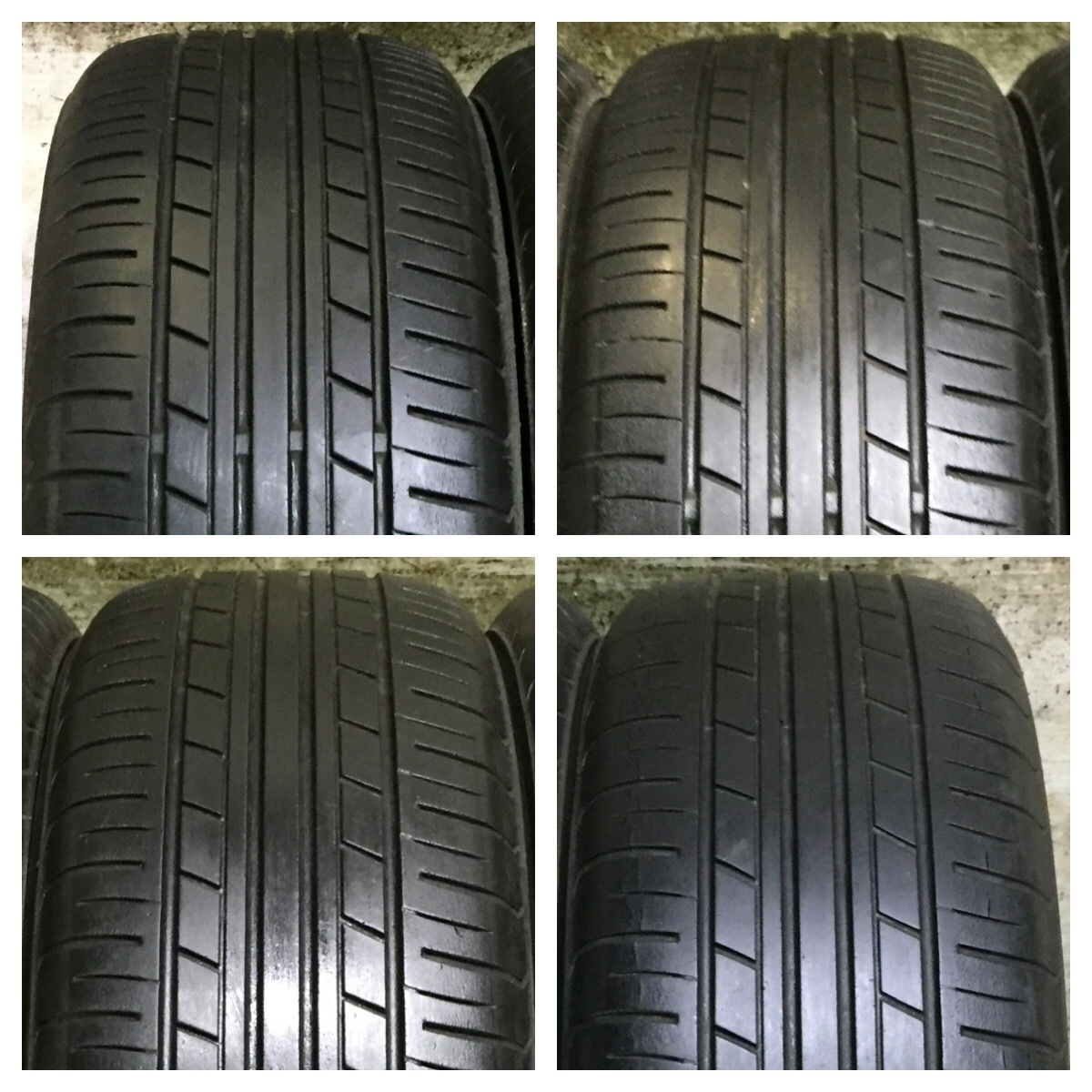 3 YOKOHAMA ECOS ES31 165/55R15 7分目 デイズ N-BOX eKワゴン パレット MRワゴン キャンバス コンテ タント ウェイク等 *6331_画像2