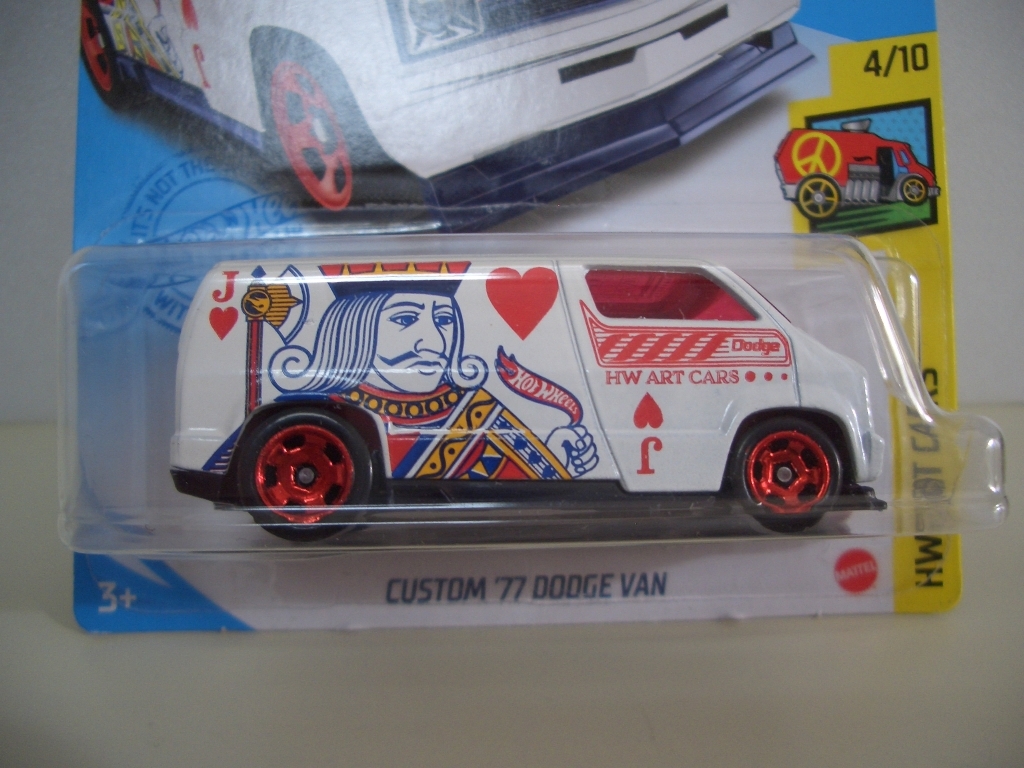 ホットウィール CUSTOM '77 DODGE VAN ダッジバン HW ART CARS_画像2